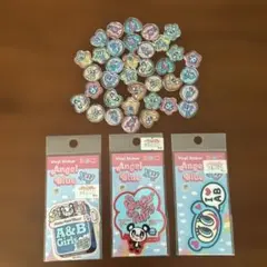 エンジェルブルー　おはじきシール&シール　セット　19