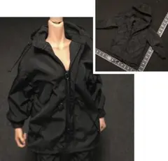 ブラック) 1/6 ナイロン ジャケット オーバーサイズ 女性 男女兼用 服