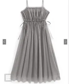 チュールドロストフレアキャミワンピース