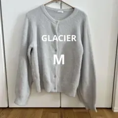 グラシア　ハニーズ　GLACIER グレー M ボタン付きカーディガン