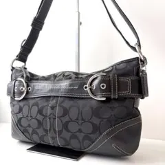 COACH コーチ　ワンショルダー　バッグ ソーホー ブラック 黒　レザー