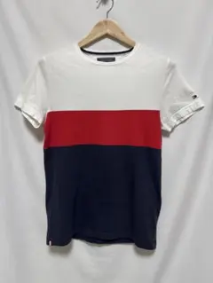 【美品✨】TOMMY HILFIGER　Tシャツ　トリコロール　Sサイズのサムネイル