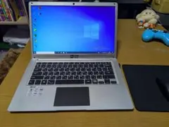 GM ノートPC シルバー Windows 10　マウス、マウスマット付き