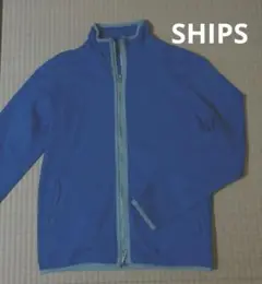 SHIPS コットンパーカー　M　青×グレー