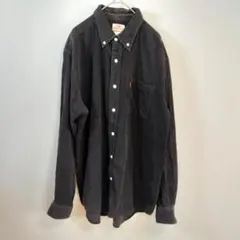 y2k Levi’s コーデュロイシャツ メンズ L ブラック オレンジタブ