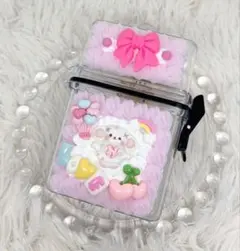【S-60】ハンドメイド ホイップデコ スケルトンケース 小物ケース