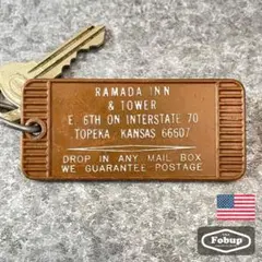 USAヴィンテージ モーテルキー ホテル キーホルダー 真鍮アメリカ
