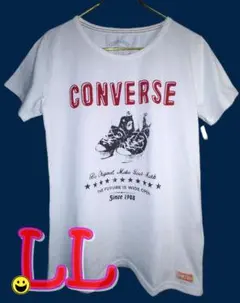 ✨希少LL✨CONVERSE オールスター グラフィックTシャツ 白