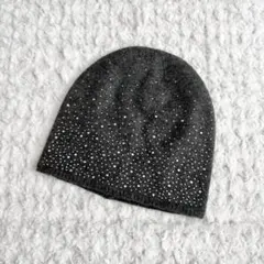 ZARA ストーン付きニット帽　キラキラ　ビーニー