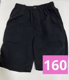 ユニクロ　ギアショートパンツ　160 ブラック
