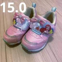 値下げ⭐︎ムーンスター ディズニープリンセス アリエル 15cm 光る靴