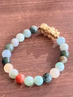 ★パワーストーン　ブレスレット　ルチル　金運　財運