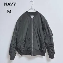 ネイビー MA-1 ジャケット M ブラック シンプル