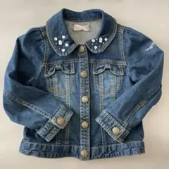 メゾピアノ♡未使用♡デニムジャケット ビジュー付き