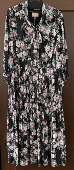 ANNA SUI アナスイ シルク100% 花柄ストライプ ワンピース USA - メルカリ