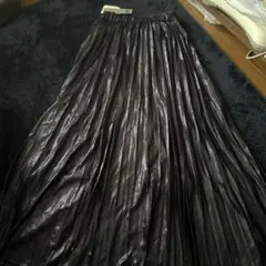 メタリック ロングスカート