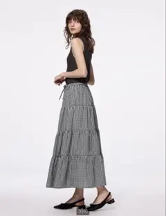 GU ティアードマキシスカート