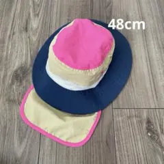 西松屋 ベビー 子供 帽子 日除けつき メッシュ 夏用ハット 48cmのサムネイル