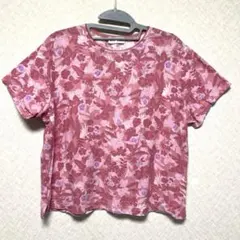 SIMPLE LIFE 花柄 半袖 Tシャツ ピンク系のサムネイル