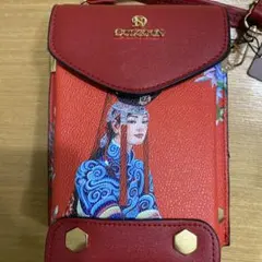 モンゴル製　DULGUUN 新品ショルダーバッグ レッド