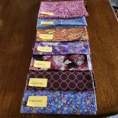 綿プリント生地セット 110x100 100x100 110x30 など和風布