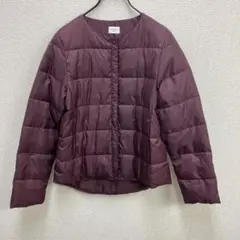 キルティングジャケット ノーカラージャケット