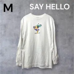 SAYHELLO セイハロー ホワイト M グラフィック Tシャツ 長袖 ロンTのサムネイル