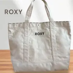 【新品】ROXY キャンバス トートバッグ ホワイトのサムネイル