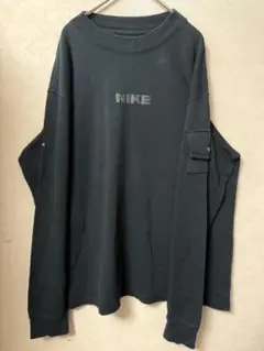 #5043 NIKE ロングTシャツ M ブラック オーバーサイズのサムネイル