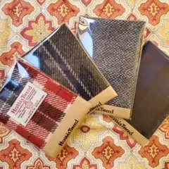 A■ ハリスツイード Harris Tweed カットクロス 15×25 ラベル
