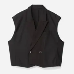 【美品】HARE ハレ キリカエショートベスト　ブラック アダストリアのサムネイル