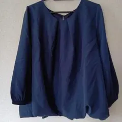 AddRouge☆8分袖ネイビーブラウス 『3L』