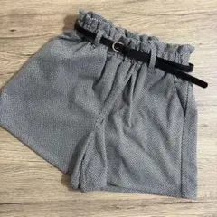 Lindauer リンドール ベルト付き ショートパンツ 150 グレー