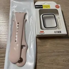 Apple Watchバンド ピンク 40MM ケース付き