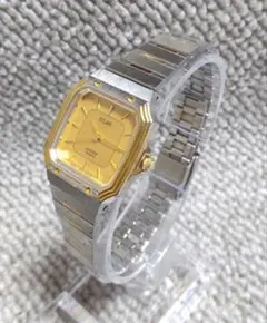 【稼働品】CITIZEN ECLAIR レディース腕時計　クォーツ　コンビカラー