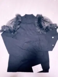 GRL ファーショルダーニットトップス[ru1217]