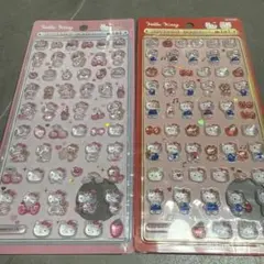 【即日発送】サンリオボンボンドロップシール ミニ　赤キティ　ピンクキティ セット