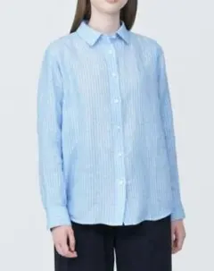 無印　洗いざらし　リネンシャツ　XS