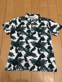 adidas グリーンリーフ柄 レディースゴルフポロシャツ L/Gのサムネイル