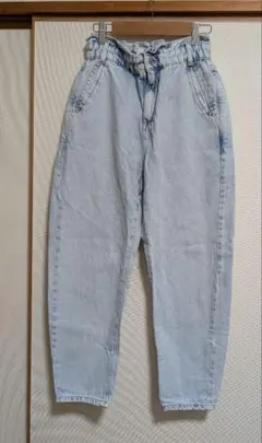 ZARA ザラ ライトブルー ハイウエスト デニム ウエストゴム 34サイズ