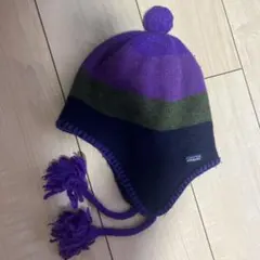 ▪️訳あり▪️Patagonia キッズ　ポンポン付きニット帽　パタゴニア