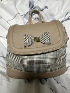 mezzopiano チェック柄リボンバック　リュック　2way