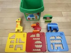 LEGO Duplo 動物ブロックセット 収納バケツ付き　パズルブロック6784