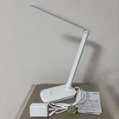 アイリスオーヤマ デスクライト Qiワイヤレス充電 LDL-QFD-W ホワイト