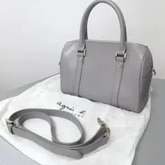 ✨極美品✨アニエスベー 2way ショルダーバッグ グレージュ ハンドバッグ