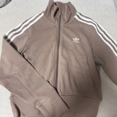 セール中！！　 ジップアップジャケット クリーム/ブラウン セール中！！ adidas ジップアップジャケット クリーム/ブラウン