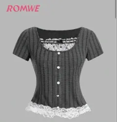 SHEIN トップス ホラゲー グランジ 森ガール y2k