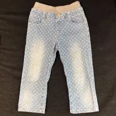 MPS Right-on キッズ/女の子用　130cm 水玉柄デニムパンツ