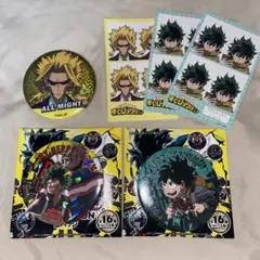 ヒロアカ　缶バッチ　ステッカー　まとめ売り　緑谷出久　オールマイト