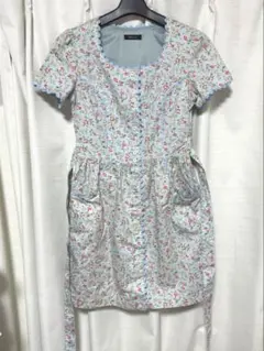 MILK 花柄水色半袖ミニワンピース